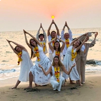 Yoga with fun at Rishikul Yogshala